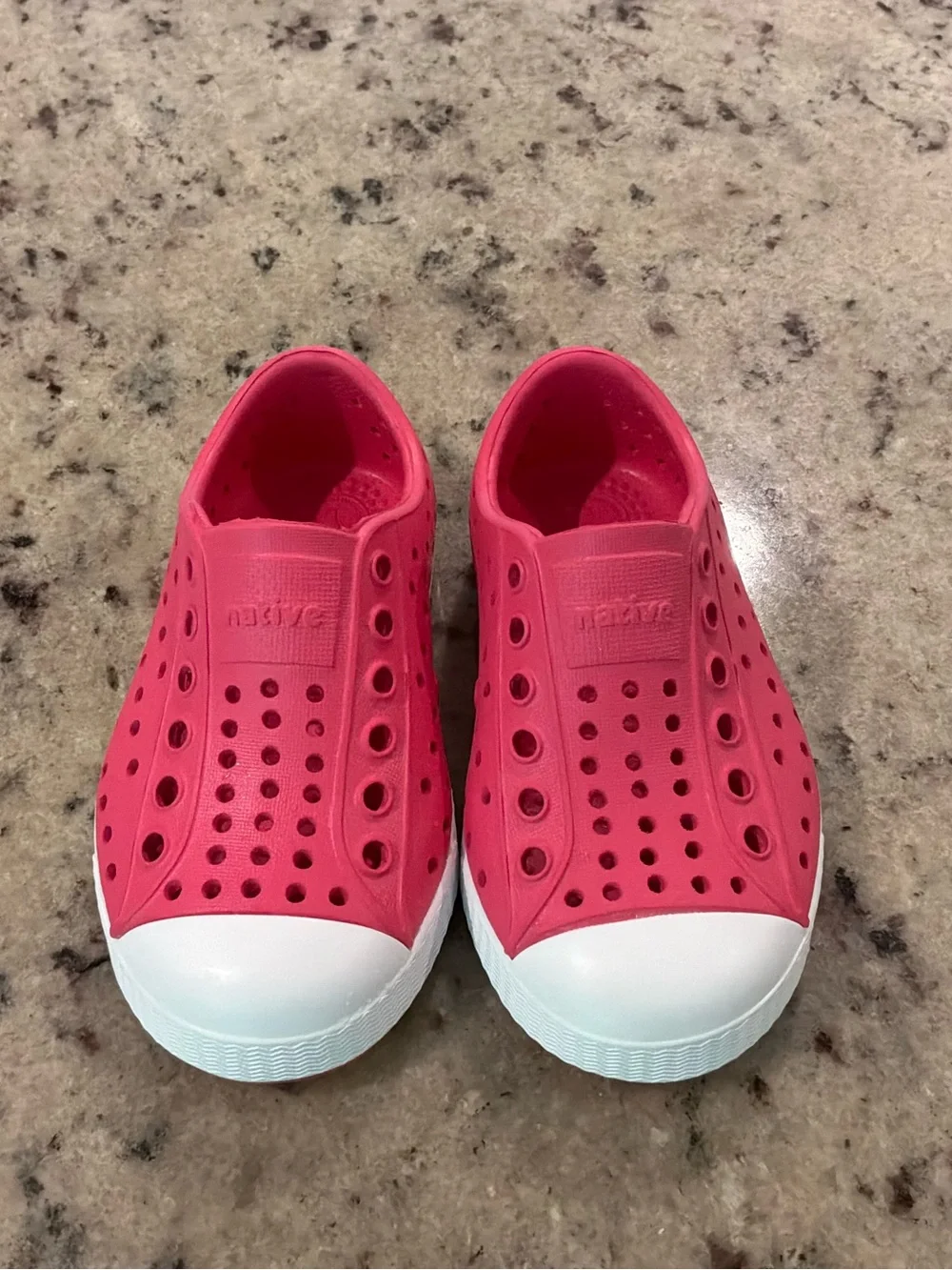 Brand New Native Kids Water Shoe Slip-On in Pink with White Toe